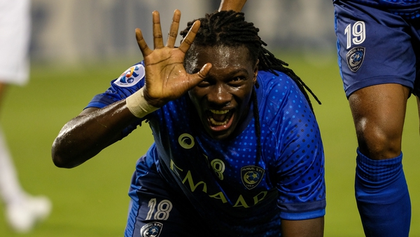 Bafetimbi Gomis will be hoping to fire Al-Hilal to glory