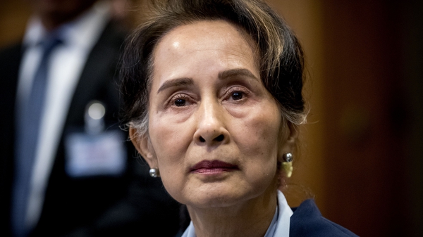 Aung Suu Kyi had been under house arrest since last year's coup (File image)