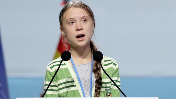 Greta Thunberg has called for immediate action to tackle the climate crisis