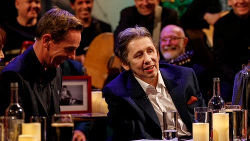 Ryan Tubridy and Shane MacGowan share a laugh - Watch the show in full on the RTÉ Player Photos: Andres Poveda
