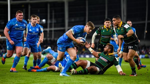 Garry Ringrose with Leinster's third try