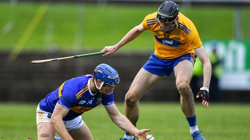 Jason Forde in action against Colin Guilfoyle