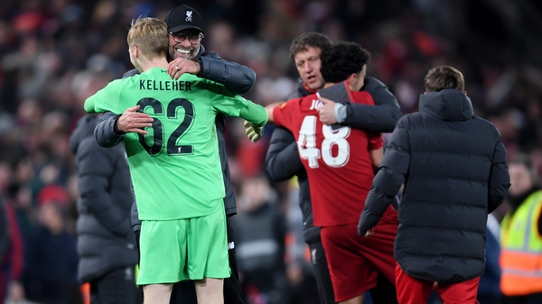 Republic of Ireland Under-21 goalkeeper Caoimhin Kelleher is set to return to the Liverpool line-up for the Carabao Cup clash against Aston Villa