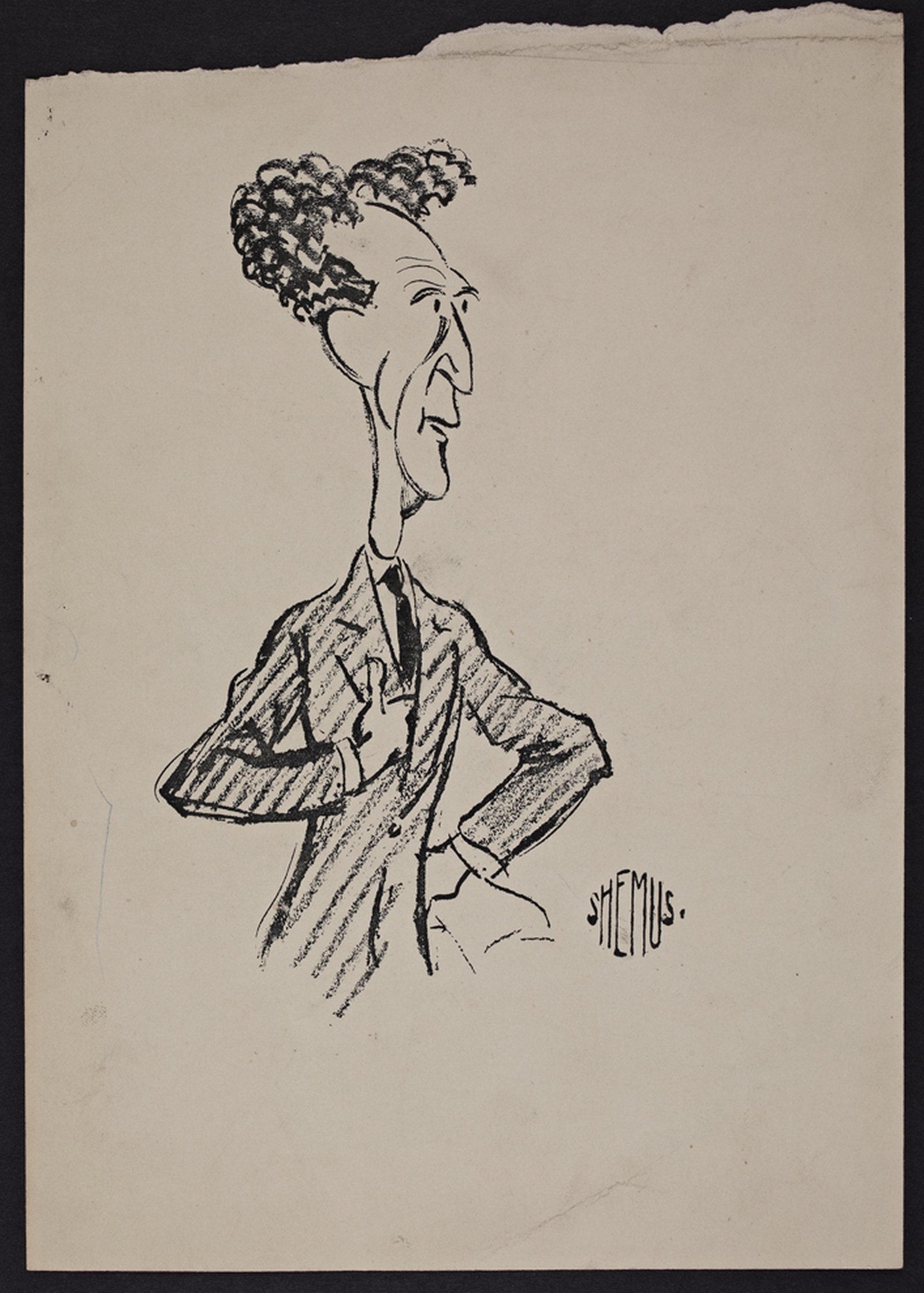 Image - Desmond Fitzgerald cartoon by Ernest Forbes  Image courtesy of the National Library of Ireland