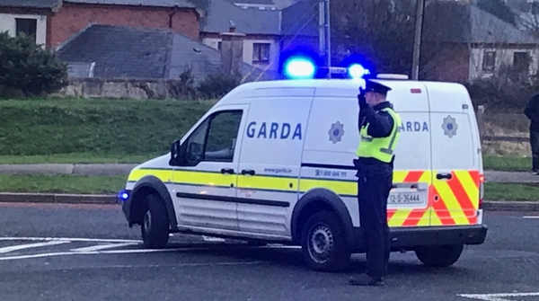 The scene on the Carrickphierish Road is currently sealed off for examination