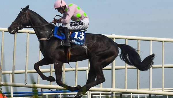 Irish Grand National winner Burrows Saint reverted to hurdles and coped with the drop in trip admirably