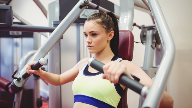 The chest press is a classic upper-body strengthening exercise (iStock/PA)