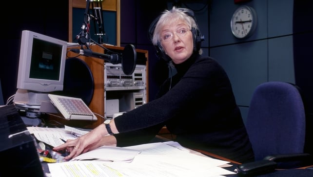 A master at work - In RTÉ Radio 1's Studio Five in November 2002 for an RTÉ Guide feature