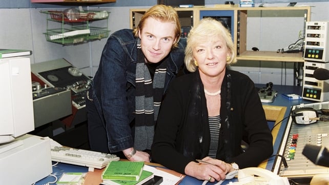 With guest Ronan Keating in studio in RTÉ Radio 1 in March 1998