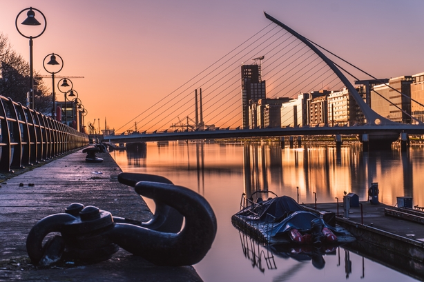 Samuel Beckett Bridge on the River Liffey (iStock/PA)