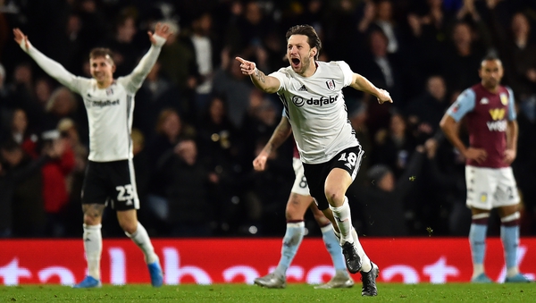 Harry Arter celebrates in style as his long-range effort knocked Villa out of the cup