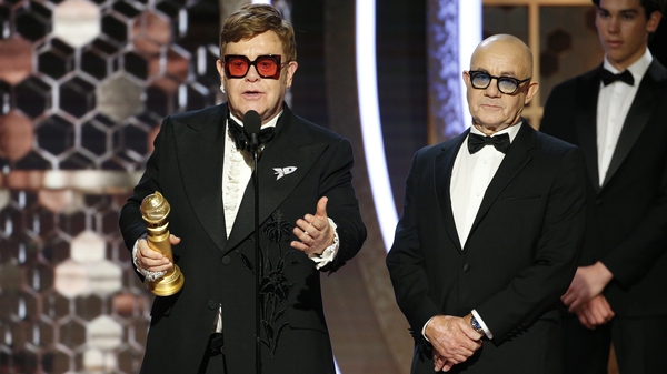 Elton and Bernie at the 2020 Oscars