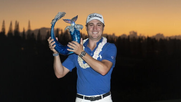 Justin Thomas claimed victory at the third extra hole