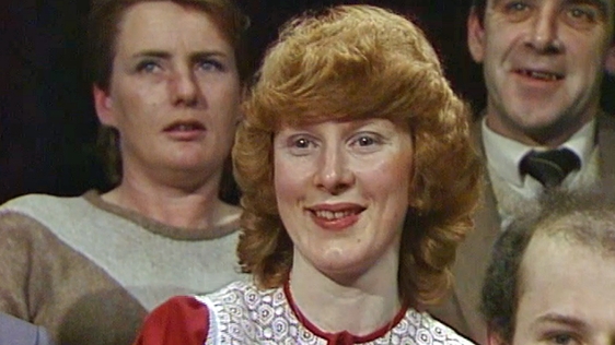 Bernadette O'Driscoll on the Late Late Show in 1985.