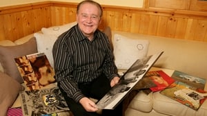 Larry pictured at home in Templeogue in 2005 with a selection of his favourite records