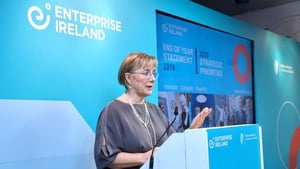 Enterprise Ireland CEO, Julie Sinnamon at last year's Start-Up Showcase