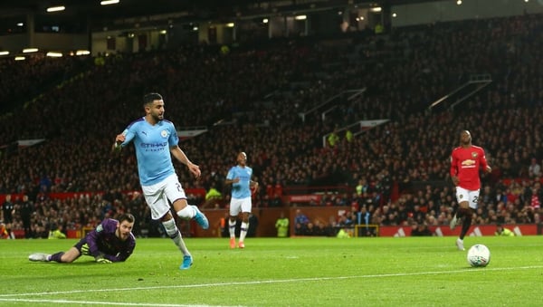 Riyad Mahrez puts City 2-0 up at Old Trafford