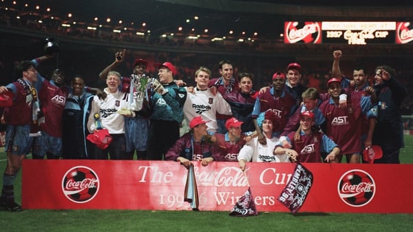 The Aston Villa team that won the 1996 Coca Cola Cup