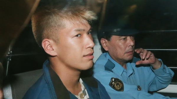 Satoshi Uematsu pictured following his arrest in 2016