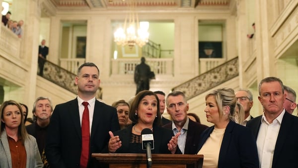 Sinn Féin leader Mary Lou McDonald said the party would re-enter the Stormont Assembly