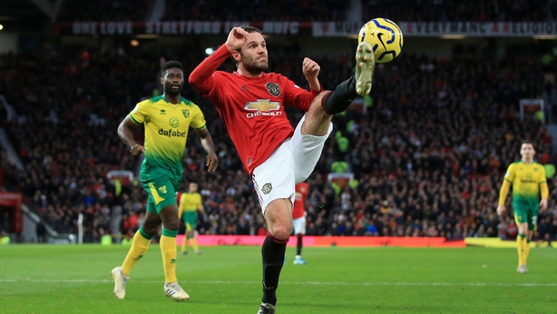 Juan Mata in action against Norwich