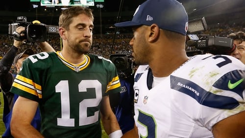 Aaron Rodgers and Russell Wilson