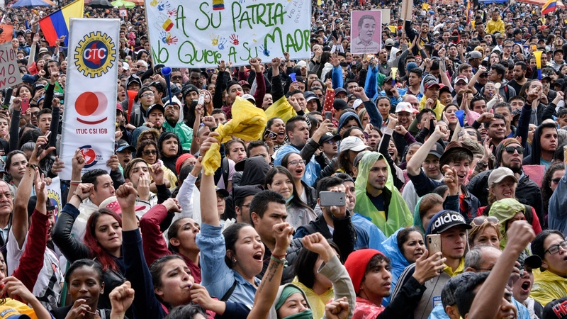 LGBT representatives in Colombia joint anti-government protest in November