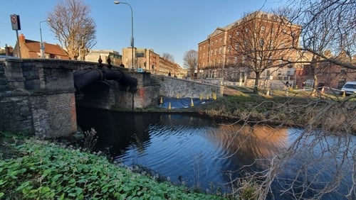 The man was sleeping in a tent at Leeson Street Bridge in Dublin