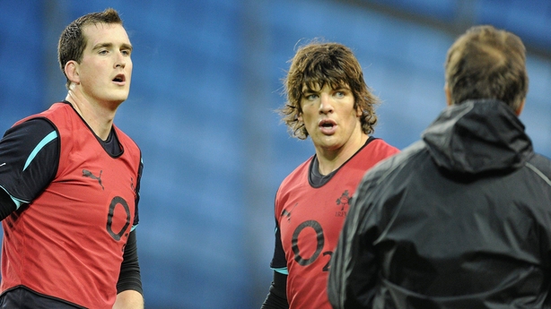 Devin Toner, left, and Donncha O'Callaghan in 2010