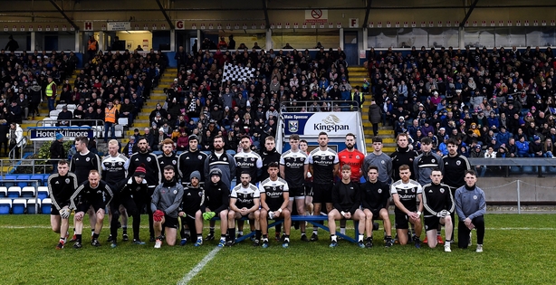 The Kilcoo squad before the AIB GAA Football All-Ireland Senior Club Championship semi-final