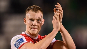 Ciaran Kelly with St Patrick's Athletic in September 2019