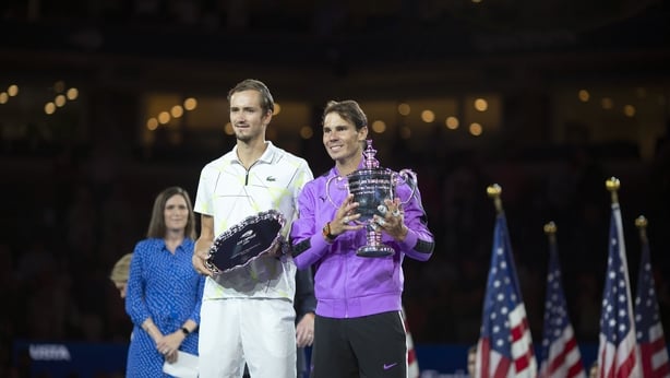 Nadal and Medvedev after the 2019 US Open final