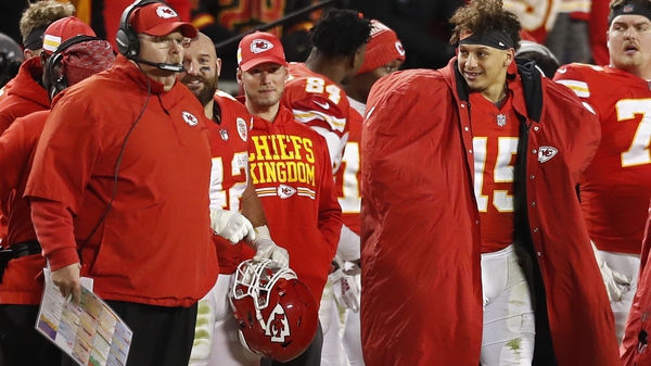 Kansas City Chiefs coach Andy Reid and quarterback Patrick Mahomes will be hoping to put a stop to the Titans' shock postseason run