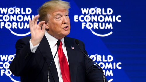 Donald Trump, pictured at Davos in 2018, is expected to be the star attraction this year