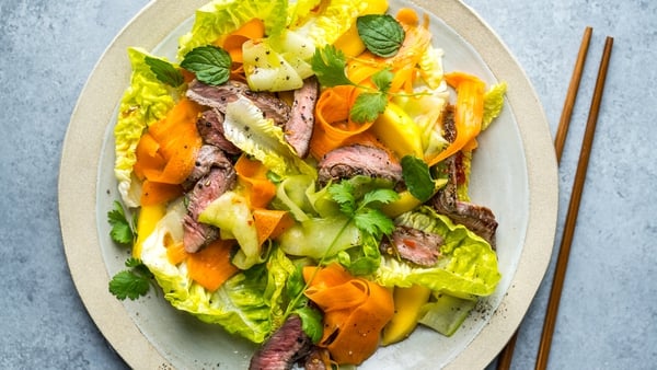 A really colourful and zingy recipe to brighten up a midweek dinner.