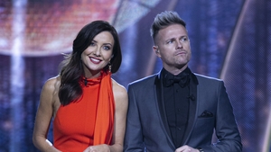 Jennifer Zamparelli and Nicky Byrne. Jennifer Zamparelli and Nicky Byrne.