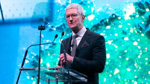 Apple CEO Tim Cook is in Dublin today (Photo: RollingNews.ie) Apple CEO Tim Cook is in Dublin today (Photo: RollingNews.ie)
