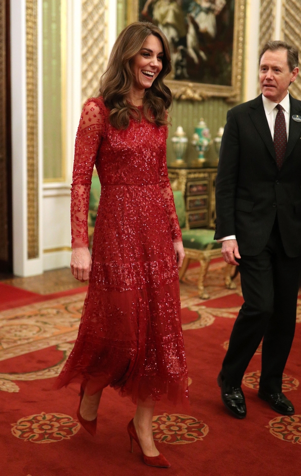 conservative red dress