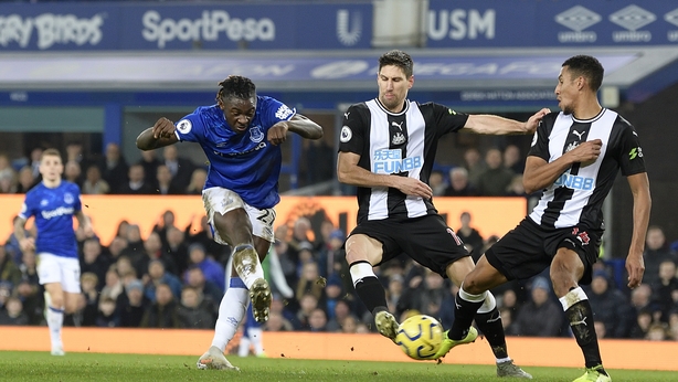 Moise Kean netting his first Premier League goal