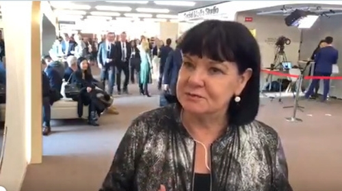 Sharon Burrow, from the International Trade Union Confederation, says Davos gives it a chance to meet with heads of state Sharon Burrow, from the International Trade Union Confederation, says Davos gives it a chance to meet with heads of state