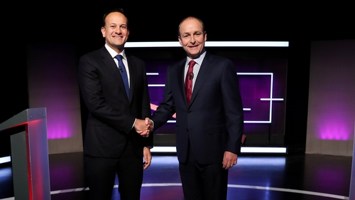 The first televised debate between Leo Varadkar and Micheál Martin took place last night