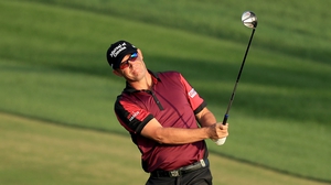 Padraig Harrington in action at the Emirates Golf Club