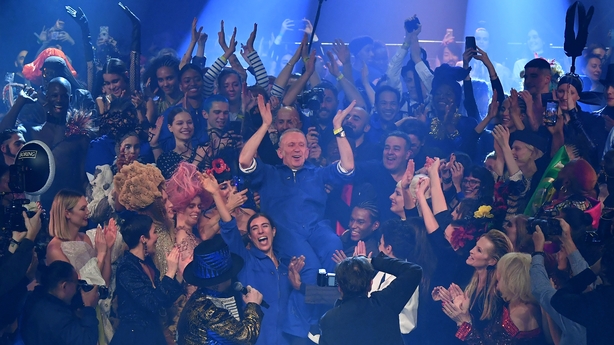 Jean-Paul Gaultier celebrated 50 years in the industry with his spectacular show. Photo: Getty