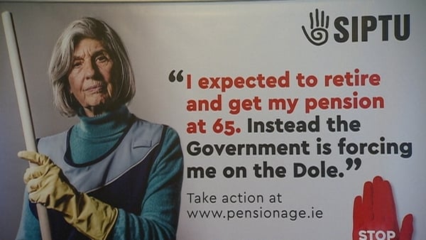The campaign includes includes SIPTU, the National Women's Council of Ireland, Age Action and Active Retirement Ireland