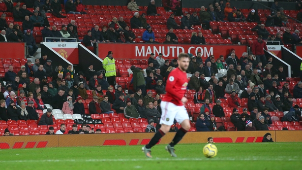 there were plenty of empty seats at old trafford in the final