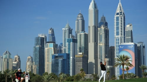 Shane Lowry hit four birdies in his second round in Dubai