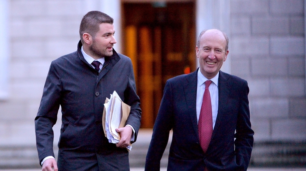 Minister for Transport, Tourism and Sport Shane Ross T.D., right, and Minister of State for Tourism and Sport Brendan Griffin T.D