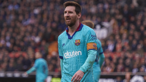 Lionel Messi could not drive Barcelona past Valencia