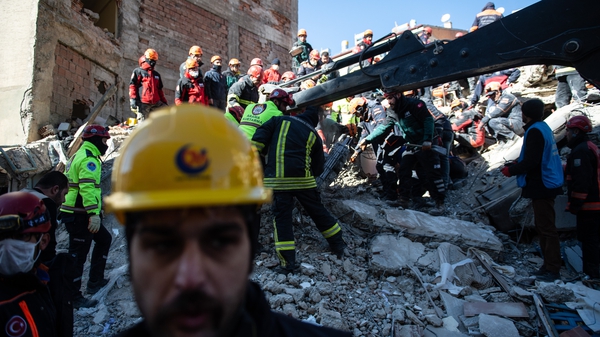 Nearly 2,000 search and rescue personnel were sent to help look for survivors after the earthquake
