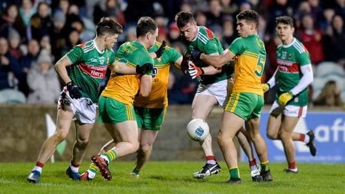 Mayo and Donegal played out a pulsating second half in the north west